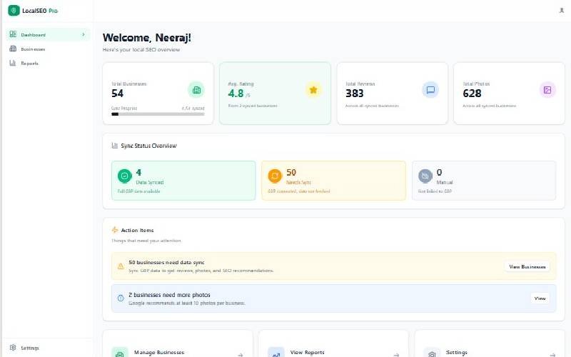 Local SEO Tool by AmazingAISolutions Ahmedabad